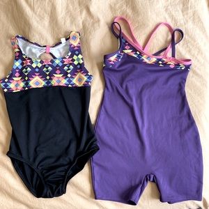 Circo girls Gymnastic bodysuits SMALL Lot 2 piece